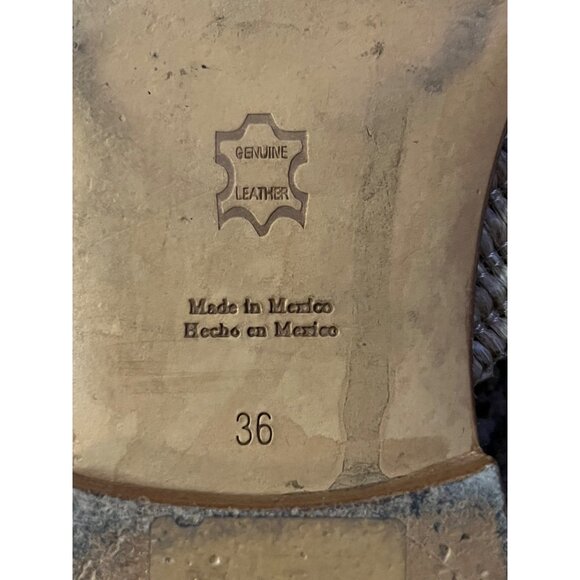 Jenni Kayne Sandals Raffia Crossover Natural Womens 36 US 6 Used *Damage - Picture 7 of 9